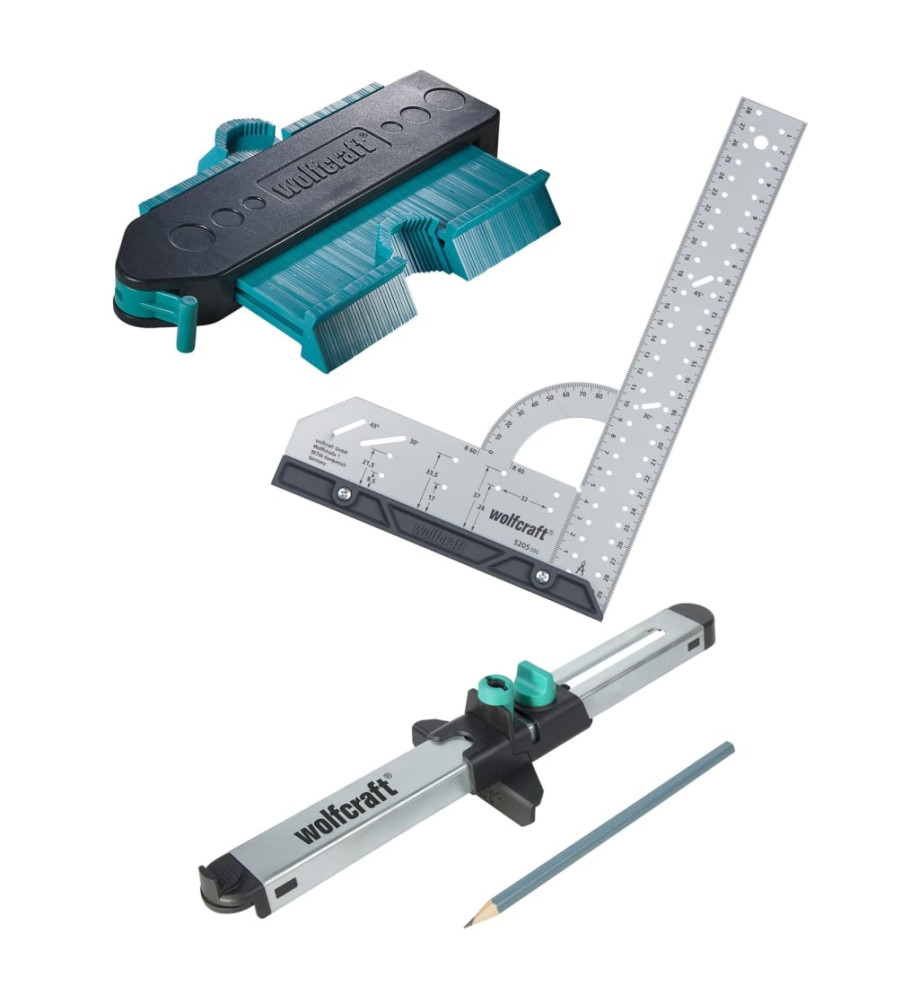 wolfcraft Jeu d'outils de pose de stratifiés et de revêtements de sol