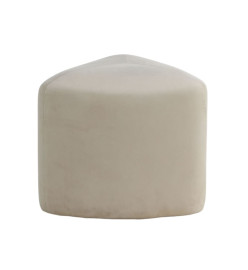 Venture Home Pouf Peg 46x46x41 cm Velours Blanc