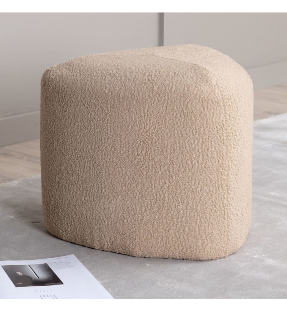 Venture Home Pouf Peg 46x46x41 cm Teddy Beige