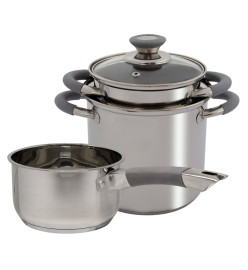 Eurotrail Ensemble de batterie de cuisine 3 pcs Dunbar inox