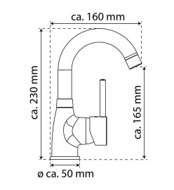 EISL Mitigeur de lavabo FUTURA avec vidange à pression chrome