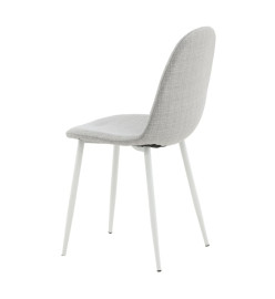 Venture Home Chaises à manger lot de 2 Polar polyester gris/blanc