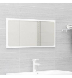 Ensemble de meubles de salle de bain Blanc brillant Aggloméré