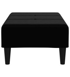 Repose-pied Noir 78x56x32 cm Velours