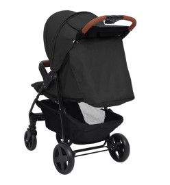 Poussette pour bébé 2-en-1 Anthracite Acier