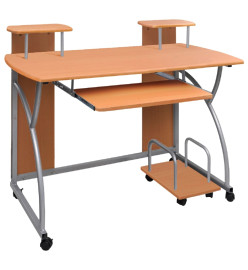Bureau d'ordinateur Marron 110x52x88,5 cm Bois d’ingénierie