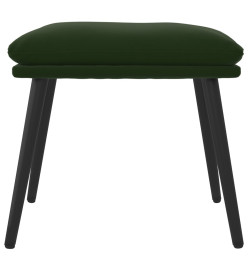 Repose-pied Vert foncé 45x29,5x35 cm Velours