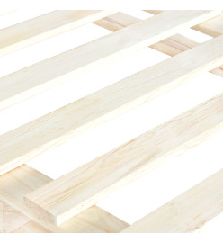 Cadre de lit de palette Bois de pin massif 100 x 200 cm