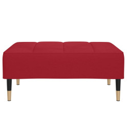 Repose-pied Rouge bordeaux 78x56x32 cm Velours