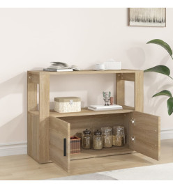 Buffet Chêne sonoma 80x30x60 cm Bois d'ingénierie