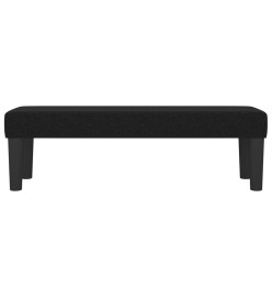 Banc Noir 100x30x30 cm Tissu