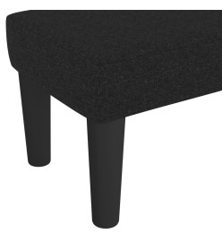 Banc Noir 100x30x30 cm Tissu