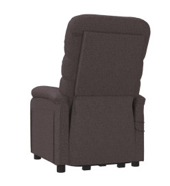 Fauteuil de massage Marron foncé Tissu