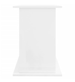 Support d'aquarium blanc brillant 101x41x58cm bois d'ingénierie