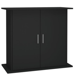 Support pour aquarium noir 81x36x73 cm bois d'ingénierie