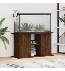 Support d'aquarium chêne marron 101x41x58 cm bois d'ingénierie