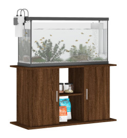 Support d'aquarium chêne marron 101x41x58 cm bois d'ingénierie