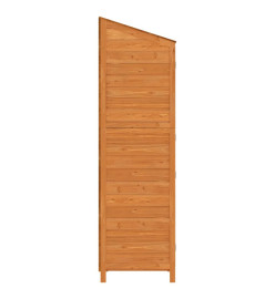 Remise de jardin Marron 55x52x174,5 cm Bois de sapin solide