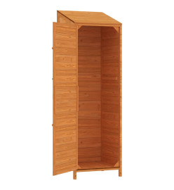 Remise de jardin Marron 55x52x174,5 cm Bois de sapin solide