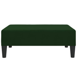 Repose-pied Vert foncé 78x56x32 cm Velours