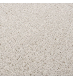 Tapis shaggy à poils longs Crème 160x230 cm