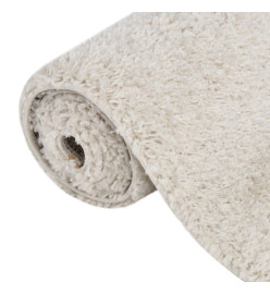 Tapis shaggy à poils longs Crème 160x230 cm