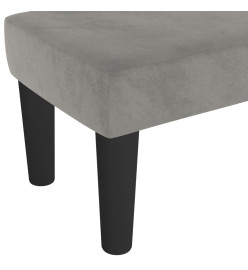 Banc Gris clair 70x30x30 cm Velours