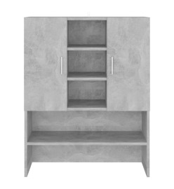 Meuble pour machine à laver Gris béton 70,5x25,5x90 cm