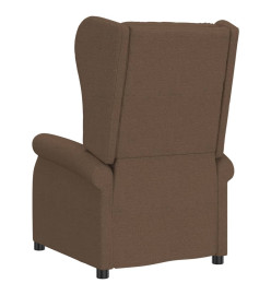 Fauteuil inclinable électrique Marron Tissu