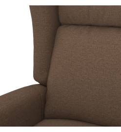 Fauteuil inclinable électrique Marron Tissu