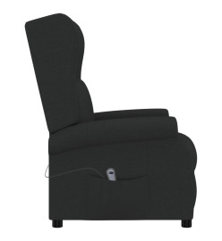 Fauteuil inclinable électrique à oreilles noir tissu