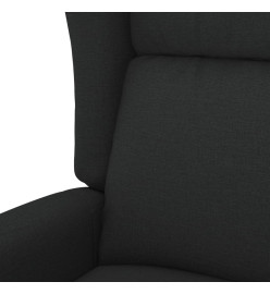 Fauteuil inclinable électrique à oreilles noir tissu