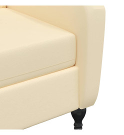 Fauteuil de massage inclinable crème velours