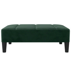 Repose-pied Vert foncé 78x56x32 cm Velours