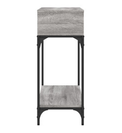 Table console sonoma gris 100x30,5x75 cm bois d'ingénierie