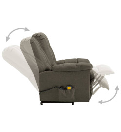 Fauteuil de massage Taupe Tissu