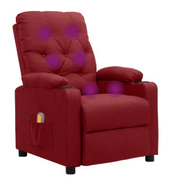 Fauteuil de massage Rouge bordeaux Tissu