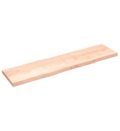 Dessus de table bois chêne massif non traité bordure assortie