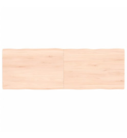 Dessus de table bois chêne massif non traité bordure assortie