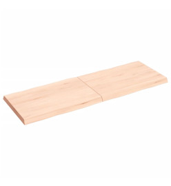 Dessus de table bois chêne massif non traité bordure assortie