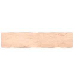 Dessus de table bois chêne massif non traité bordure assortie