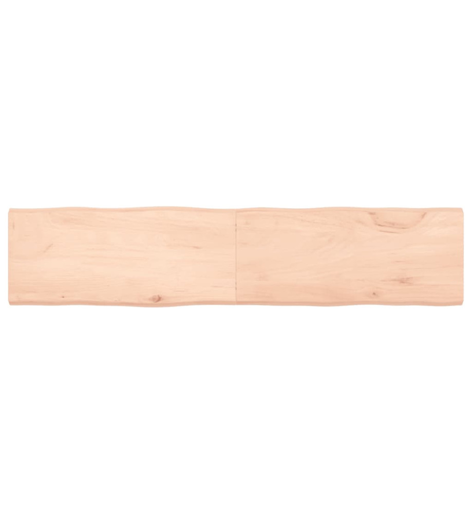 Dessus de table bois chêne massif non traité bordure assortie