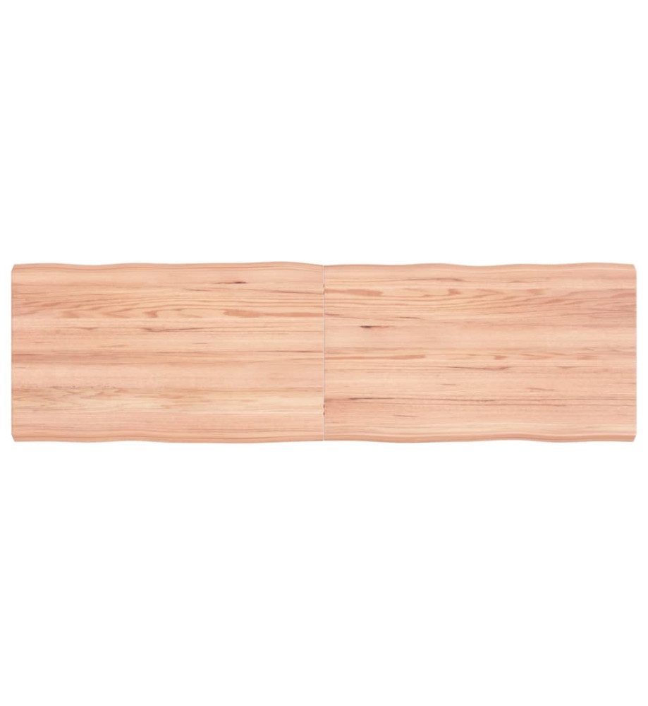 Dessus de table bois chêne massif traité bordure assortie