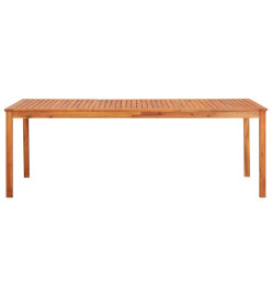 Table de jardin 215x90x74 cm Bois d'acacia massif