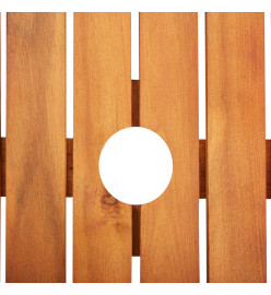 Table de jardin 215x90x74 cm Bois d'acacia massif