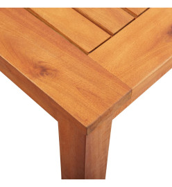Table de jardin 215x90x74 cm Bois d'acacia massif