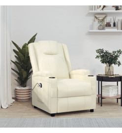 Fauteuil Crème Similicuir