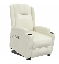 Fauteuil Crème Similicuir