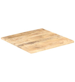 Dessus de table Bois de manguier solide 25-27 mm 80x80 cm