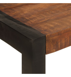 Table à dîner marron miel 120x60x76 cm bois de manguier massif